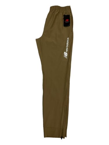 New Balance Mens Size Medium Logo All Motion Lightweight Joggers Tan Track Pants - Picture 10 of 21