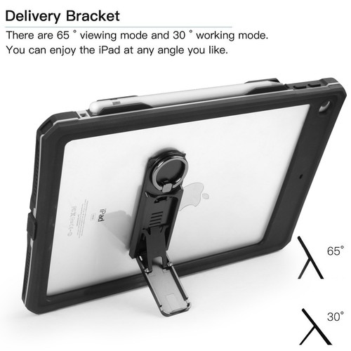 For iPad 9th 8th 7th Gen 10.2" Case Waterproof Shockproof Heavy Duty Cover Stand - Picture 4 of 12