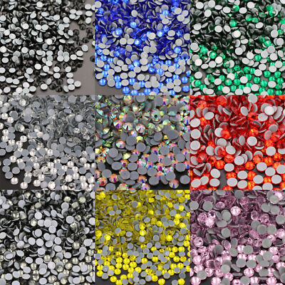 Crystal AB Rhinestones Glass Hotfix Iron On Strass Sewing & Fabric Decoretion