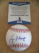 LOGAN MORRISON MINNESOTA TWINS #99 SIGNED AUTOGRAPH M.L BASEBALL BECKETT D27634