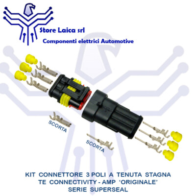 Kit Di 6 Connettori Elettrici Multipli Con Morsettiera - 6,3 Mm, Presa - Foto 8