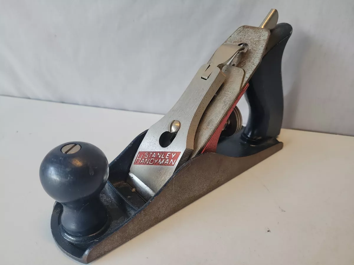 H Vintage Stanley Handyman Carpentry Planer H1203 Wood Handle
