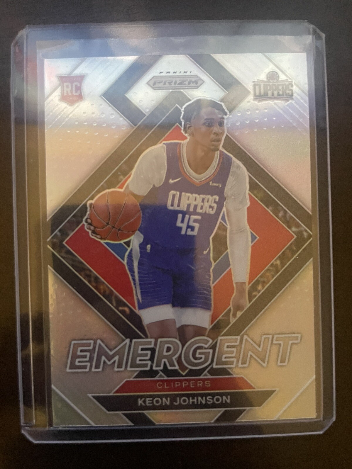 🔥Keon Johnson🔥2021-22 Panini Prizm🚨Silver Emergent Prizm🚨#6🔥Clippers🔥RC