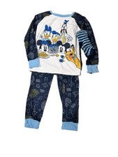 Girls' Mickey Mouse  Friends Hanukkah Pajama Set with Cozy Socks - Blue L