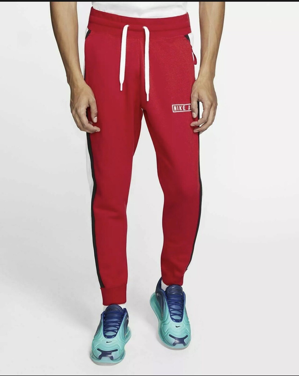 nike air fleece pants red