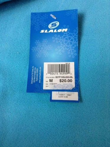Slalom Kids Turquoise Fleece Pull Over With Hood Size M (8) NWT - Picture 3 of 4