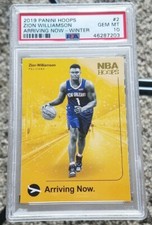 🔥2019-20 Panini Hoops Zion Williamson ARRIVING NOW WINTER #2 PSA 10 GEM MINT