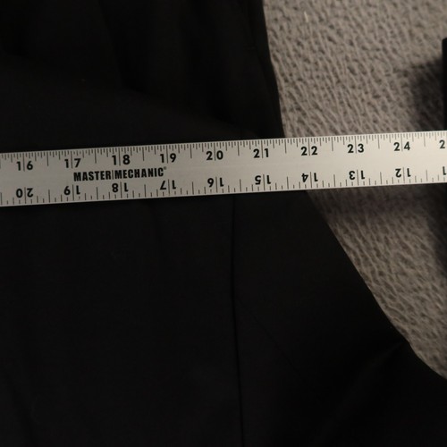 Chaps Suit L LT Black 100% Wool Worsted Twill Pleated Cuffed 44L 38x32 - Picture 15 of 24