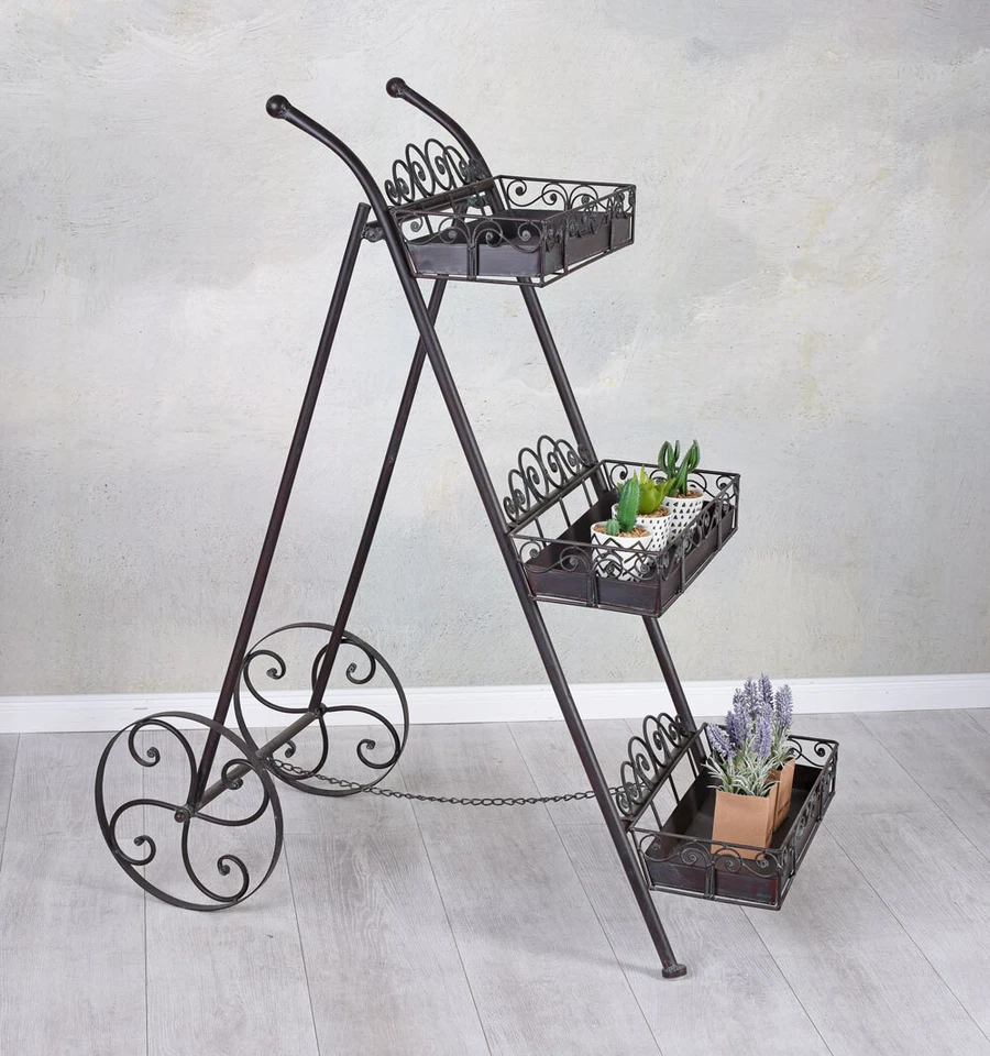 Pflanzentreppe Pflanzregal 3 Etagen Blumenständer Blumenregal Blumentreppe 110cm - Bild 4 von 4