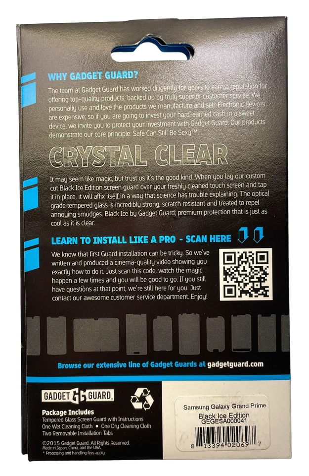 Protector de pantalla Gadget para Samsung Galaxy Grand Prime - Transparente Foto 2 de 4