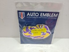 NCAA LSU Tigers WinCraft State Shape Acrylic Metallic Auto Team Met Car Emblem