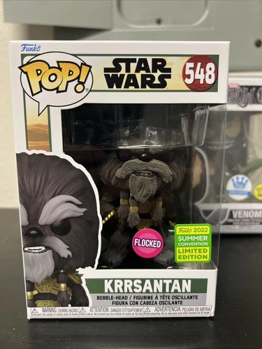 FUNKO POP! STAR WARS #548 KRRSANTAN FLOCKED 2022 SDCC EXCLUSIVE NEW W/ PROTECTOR