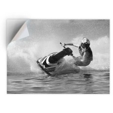 1 x Vinyl Sticker A4 - BW - Jet Ski Racing #36715