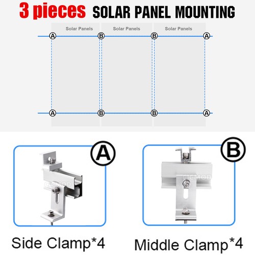 Solarprofil Solarmodul PV Halterung Ziegeldach Befestigungsschiene Montageset - Bild 15 von 20