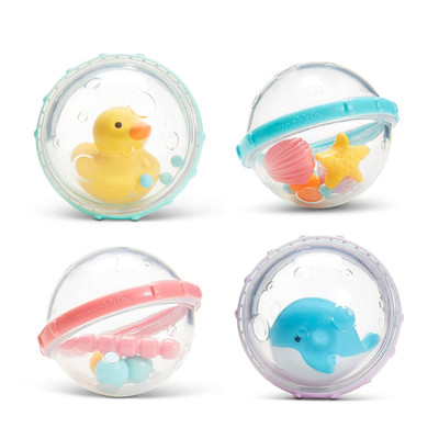 Float & Play Bubbles Baby and Toddler Bath Toy, 4 Count