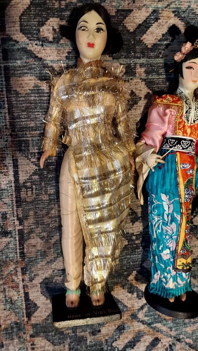 Lot of 3 Vintage Vietnamese Dolls eBay
