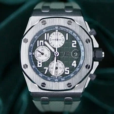 Audemars Piguet Royal Oak Offshore 42mm "Khaki Green" MINT COMPLETE SET 26238TI