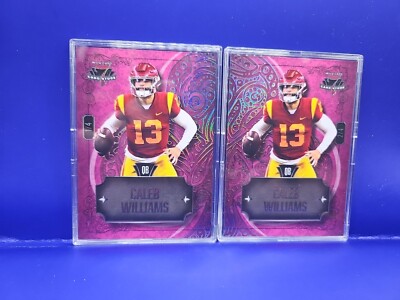 Caleb Williams #7CHL-9 2023 Wild Card 7 Card Studs Pink Club Complete 1/4 ,2/4