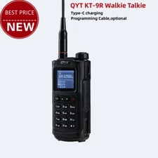 QYT KT-9R Walkie Talkie Automatic Frequency Matching Type-C Radio AM Receiving