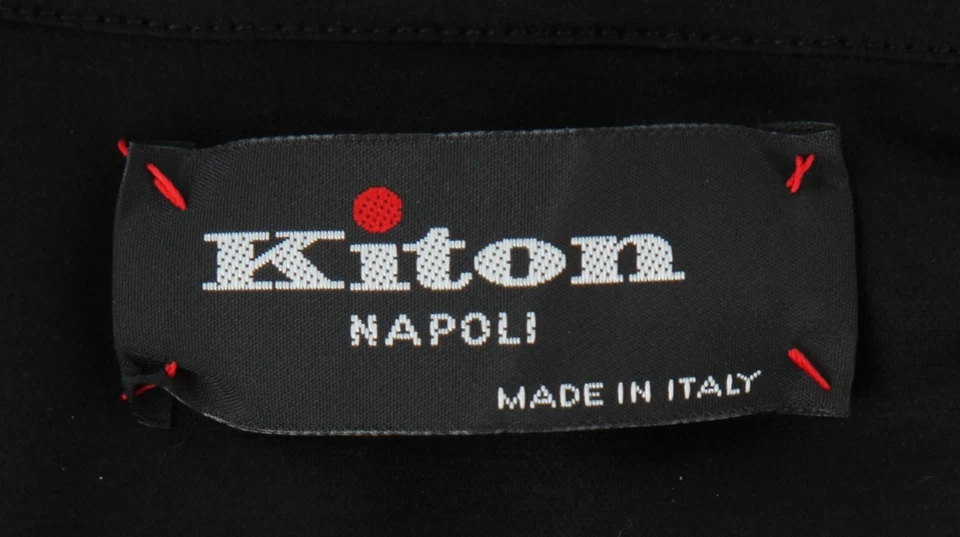 Chaqueta de algodón negra Kiton $795 - (KT89258) Foto 4 de 4