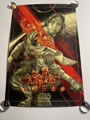 Star Wars Rogue One Variant Poster Print Mondo Martin Ansin SIGNED