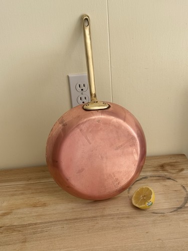 Vintage French Copper Pan Tin Lined 2.8 Lbs. (possibly Mauviel)