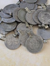 XL Vintage Kuchi Tribal Coins with Loops Original Condition 1.12" Assortment
