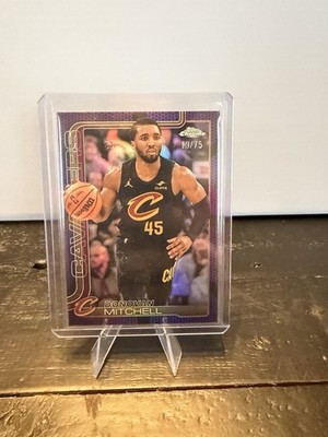 Donovan Mitchell 2025-26 Topps Chrome Purple Basketball  /75 Cavaliers