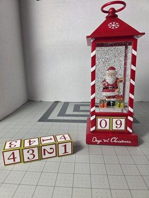 #ad #ad Lighted Water Lantern Advent Santa Checking List Water Days Til Christmas $22.45