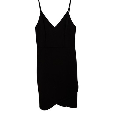 B. Darlin Bodycon Dress V Neck Sleeveless Mini Party Cocktail Black 9/10