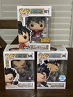 Funko Pop One Piece Luffy Bundle Metallic Luffytaro Snake Man Gear Four Lot