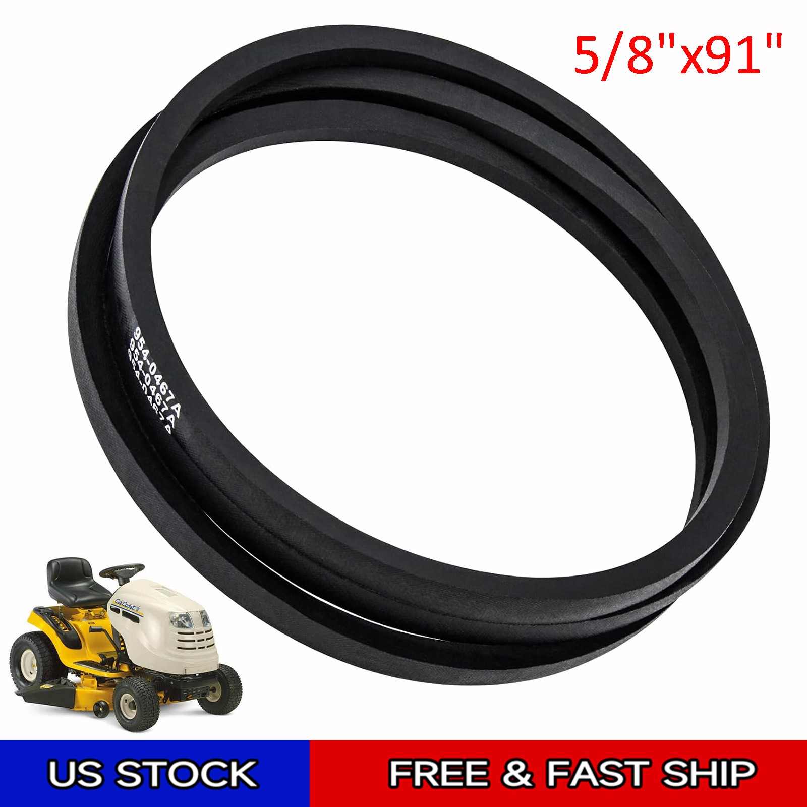 Transmission Drive Belt 954-0467 754-0467 Fits Cub Cadet LTX 1040 1180 1600 1800