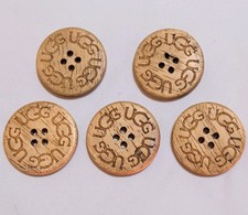 Lot Of Five 5 Ugg Replacement Buttons Natural
