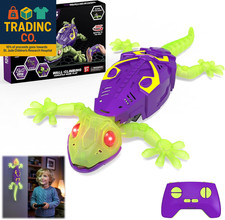 Wall Climbing Gecko, Glow in the Dark Lizard, Rc Toys for Kids,Wall Crawler Robo