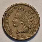 "very fine++" Nicer Low Mintage 1861 Indian Head Cent