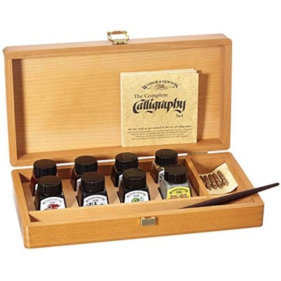 Winsor & Newton Kalligraphie Holzkiste