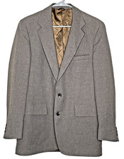 Levi's Action Men Sport Coat Blazer Two Button Brown STA-PREST 40R Vintage 80s