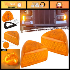 2Pcs Amber LED Headlight Turn Signal Indicato...