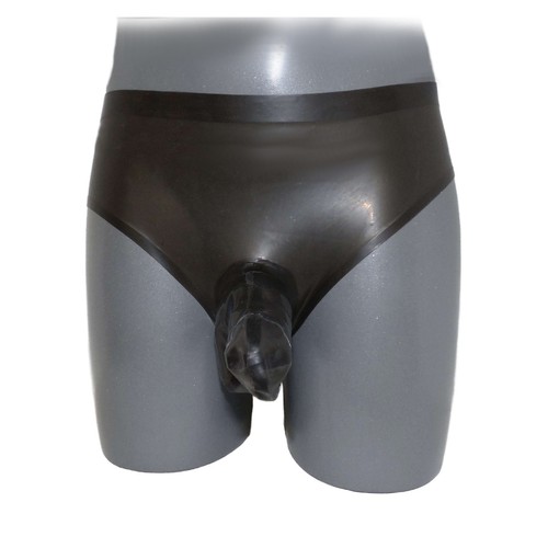 Latex Slip mit Analkondom und Penisschaft - 0,4 mm Hand Size:M(3469) - Bild 4 von 5