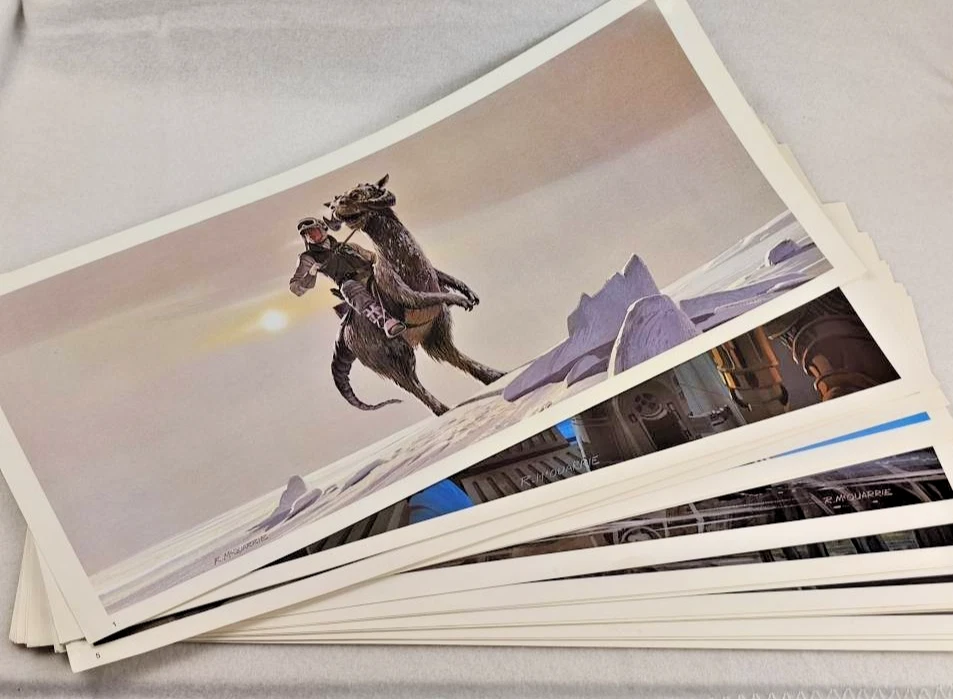 VTG The Empire Strikes Back RALPH McQUARRIE 24 ART PRINT PORTFOLIO 1980 - READ - Image 4 of 4