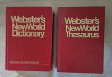 WEBSTER'S NEW WORLD DICTIONARY AND THESAURUS HARDBOUND EDITIONS