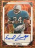 Houston Oilers Titans Earl Campbell HOF Fire Squares Prizm Auto #2/2 Leaf Metal