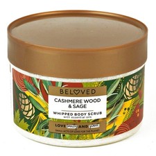 Beloved Cashmere Wood Sage 10oz Vegan Whipped Body Scrub x6 -E