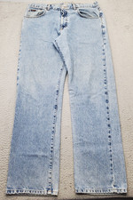 Calvin Klein Jeans Mens 36 Blue Denim Light Wash Streetwear Grunge Straight Leg