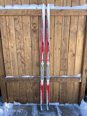 Cross Country Snow Skis TECNO PRO 75'' Long 192 cm SNS PROFIL Bindings WAXLESS