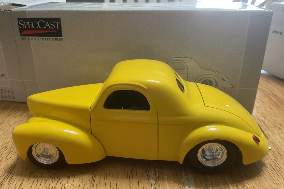 Hot Wheels выглядят как SPECCAST 1941 Willys Coupe уличная удочка банк денег - новый - Изображение 2 из 4