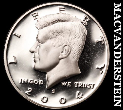 2004-S Kennedy Half Dollar- Lustrous Silver Choice Gem Proof  #i3332