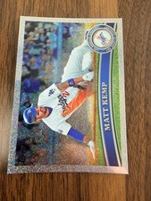 2011 Topps Holiday Factory Set Bonus Foilboard Dodgers MATT KEMP #375 58/75