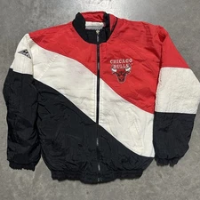 Vintage 90s Apex One NBA Chicago Bulls Puffer Jacket Full Zip Youth Large