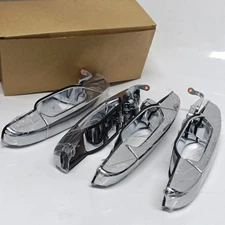4X Chrome Exterior Door Handle Front&Rear For Chevy Silverado 1500 GMC Cadillac
